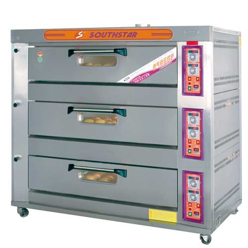 Lò nướng bánh gas 3 tầng 9 khay